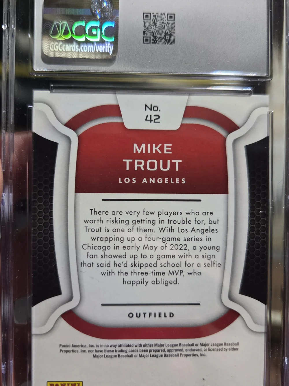 ⚾ PRISTINE CGC 10 GEM MINT MIKE TROUT — HIGH-GLOSS CERTIFIED CHROME PARALLEL! ⚾